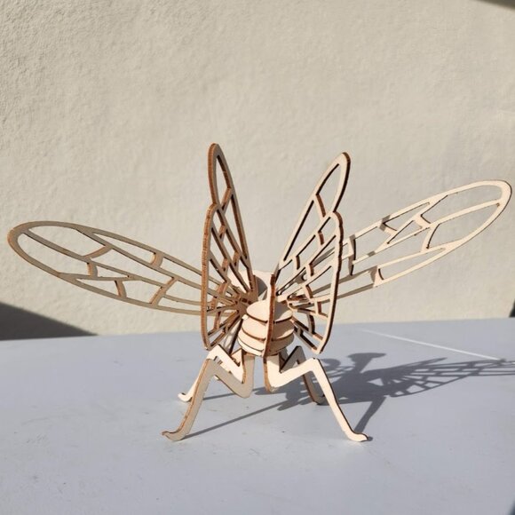 Wood Praying Mantis Decor Bookshelf Decoration Insect Wooden Handmade Bug Bugs I - Picture 5 of 8